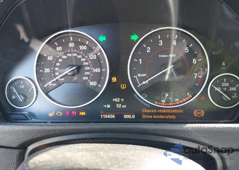 2015 BMW 328I из США, поврежденный, VIN WBA3A5C5XFF607525